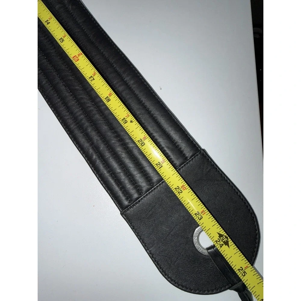 ARMANI EXCHANGE Extra Wide Womens's Size M‎ Leather Tassel Tie
